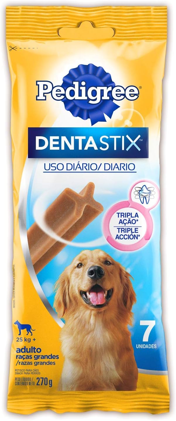 PEDIGREE Petisco Pedigree Dentastix Cuidado Oral Para Cães Adultos Raças Grandes 7 Unidades